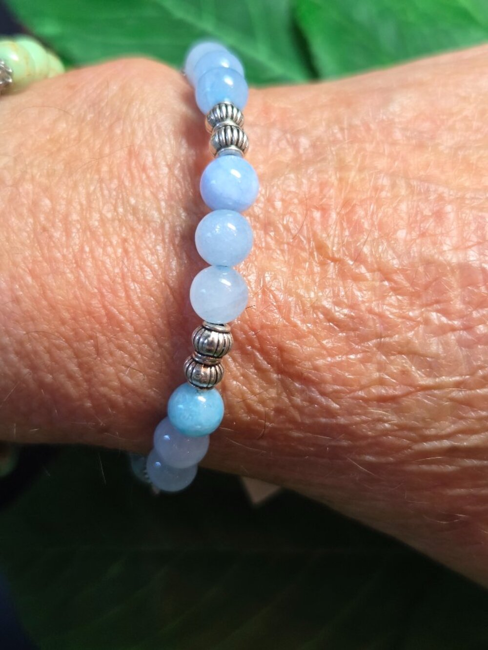 Blue Skies wrap bracelet